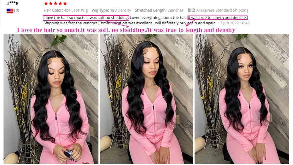 200 Density Body Wave Lace Front Wig | 13x4 13x6 360 Lace 5x5 HD Transparent Pre-Plucked Brazilian Human Hair