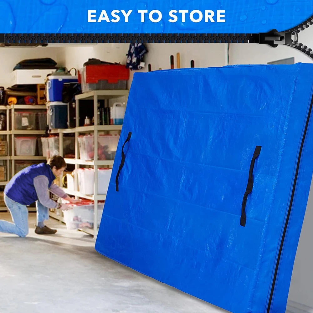 Heavy-Duty Mattress Bag for Moving & Storage – Reusable Tarp Cover with Easy Carrier