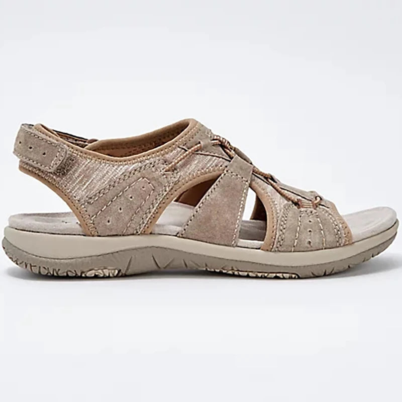 Women's Hollow-Out Adjustable Flat Sandals – Casual Beach Streetwear