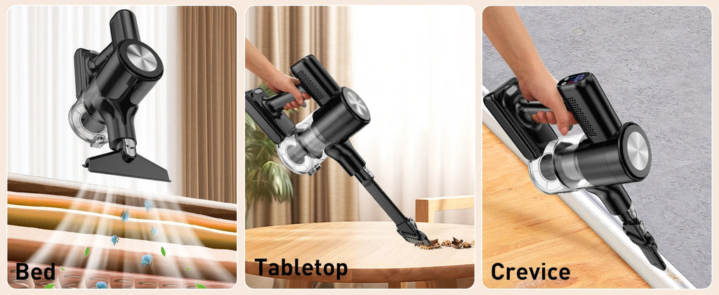 SUXIANGVAC Cordless Stick Vacuum Cleaner — 500W 55Kpa, 55-Min Runtime, Anti-Tangle, HEPA, Self-Standing