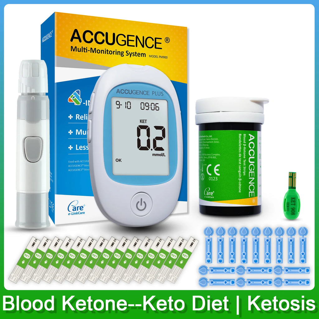 Wcore Blood Ketone Meter Kit – Fast 5-Second Ketone Monitoring for Keto Diet, Ketosis & Low-Carb Lifestyle