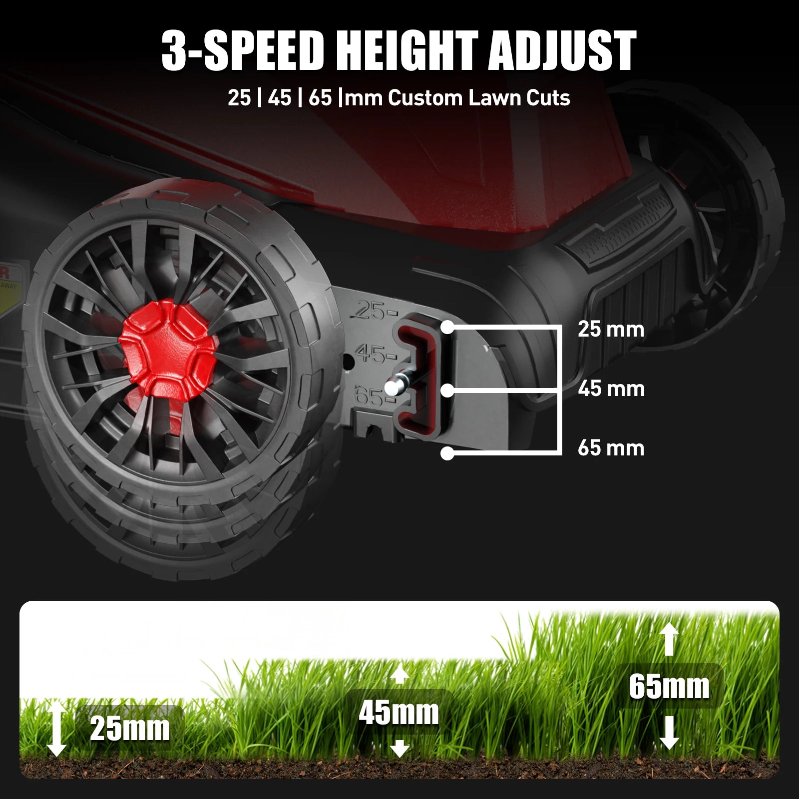 14-Inch Corded Electric Lawn Mower | 11 Amp 3650RPM, 2-in-1 Mulching & 25L Bag, 3-Position Height Adjustment