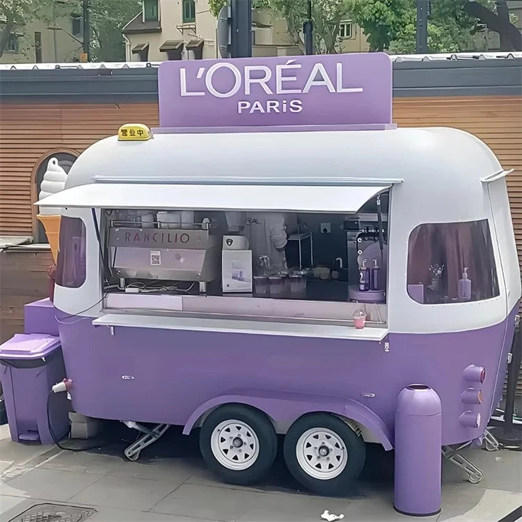 Customized Gelato & Ice Cream Vending Cart — Fully Equipped Mobile Food Trailer
