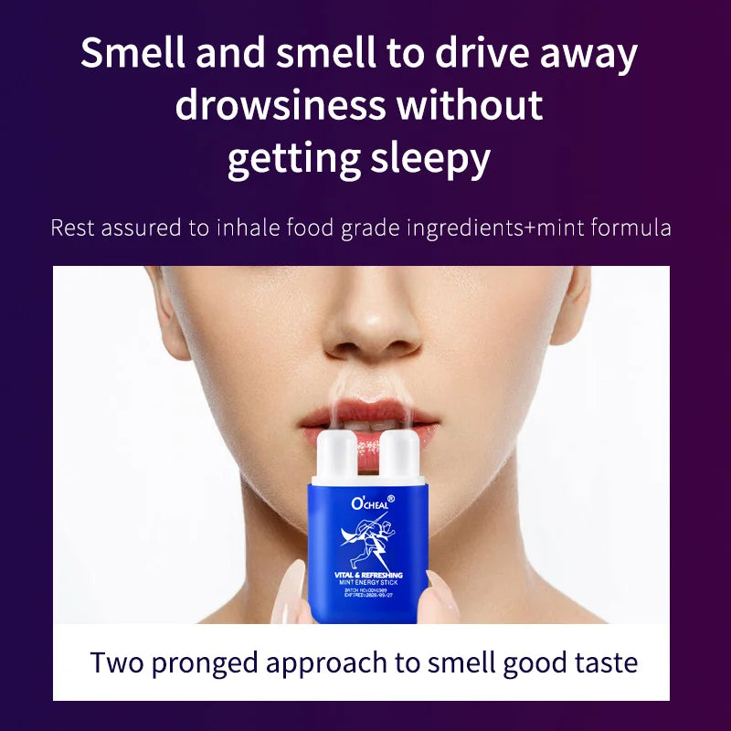 Dual Hole Aromatherapy Inhaler Stick 3.6g – Energizing Scent Vapor Bar