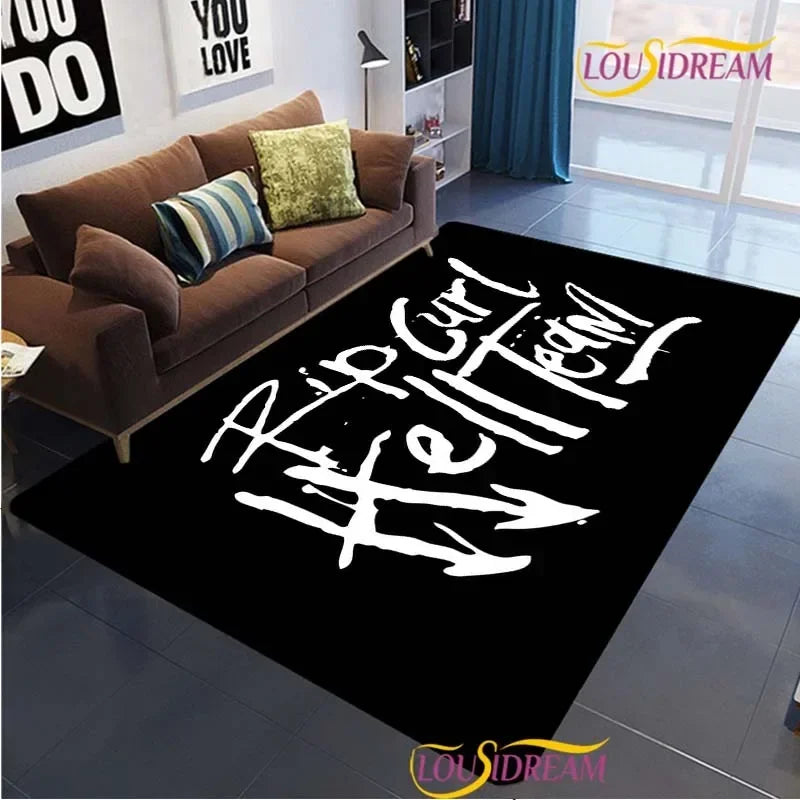 Surf Print Area Rug – Non-Slip Living Room, Bedroom & Kitchen Carpet