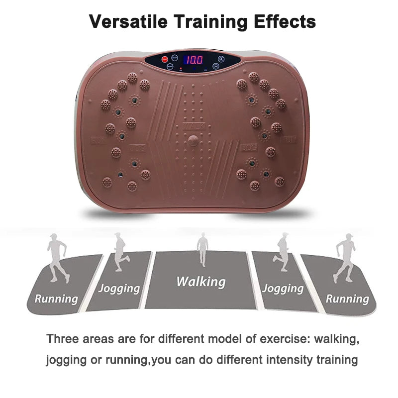 Home Fitness Vibration Plate Slimming Machine — Fat Burner Oscillating Workout Platform