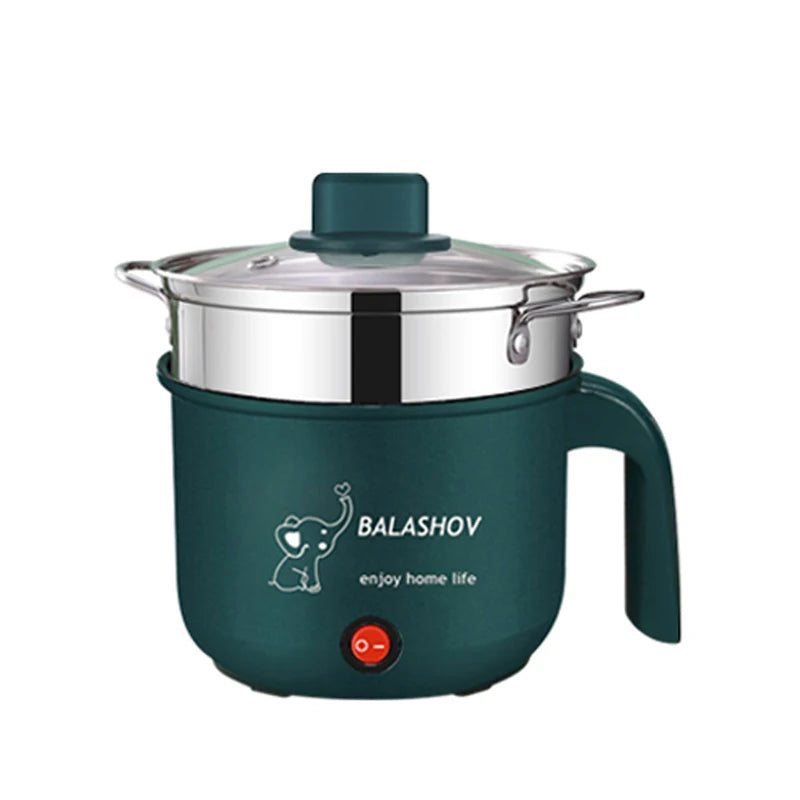 Mini Electric Rice Cooker — Non-Stick, Single or Double Layer, 1.8L for Home Use