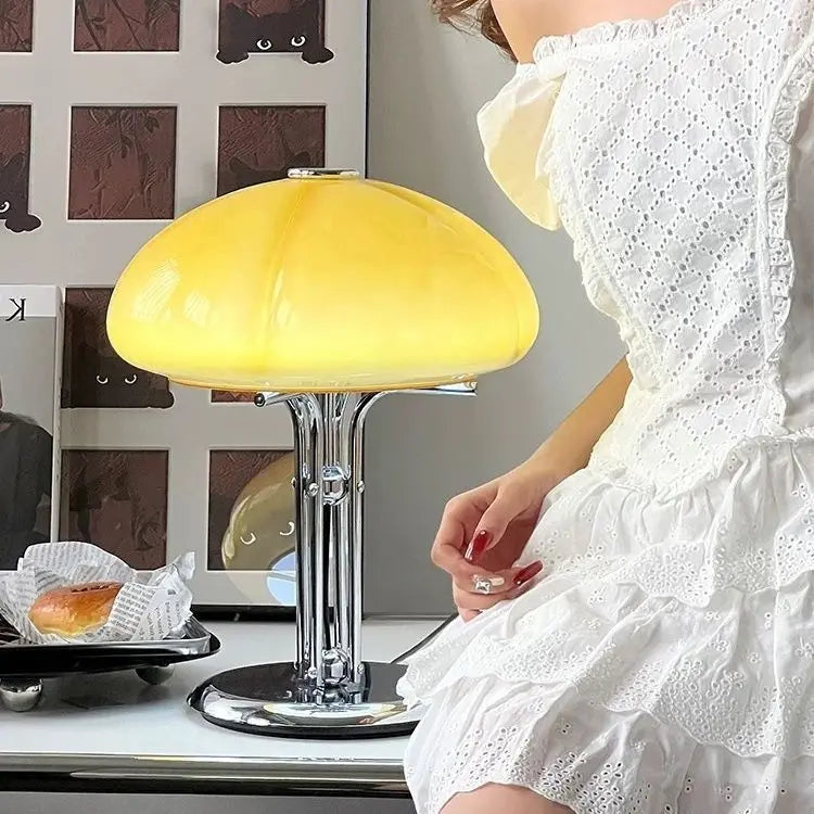 Mushroom Table Lamp – Warm White Button Control