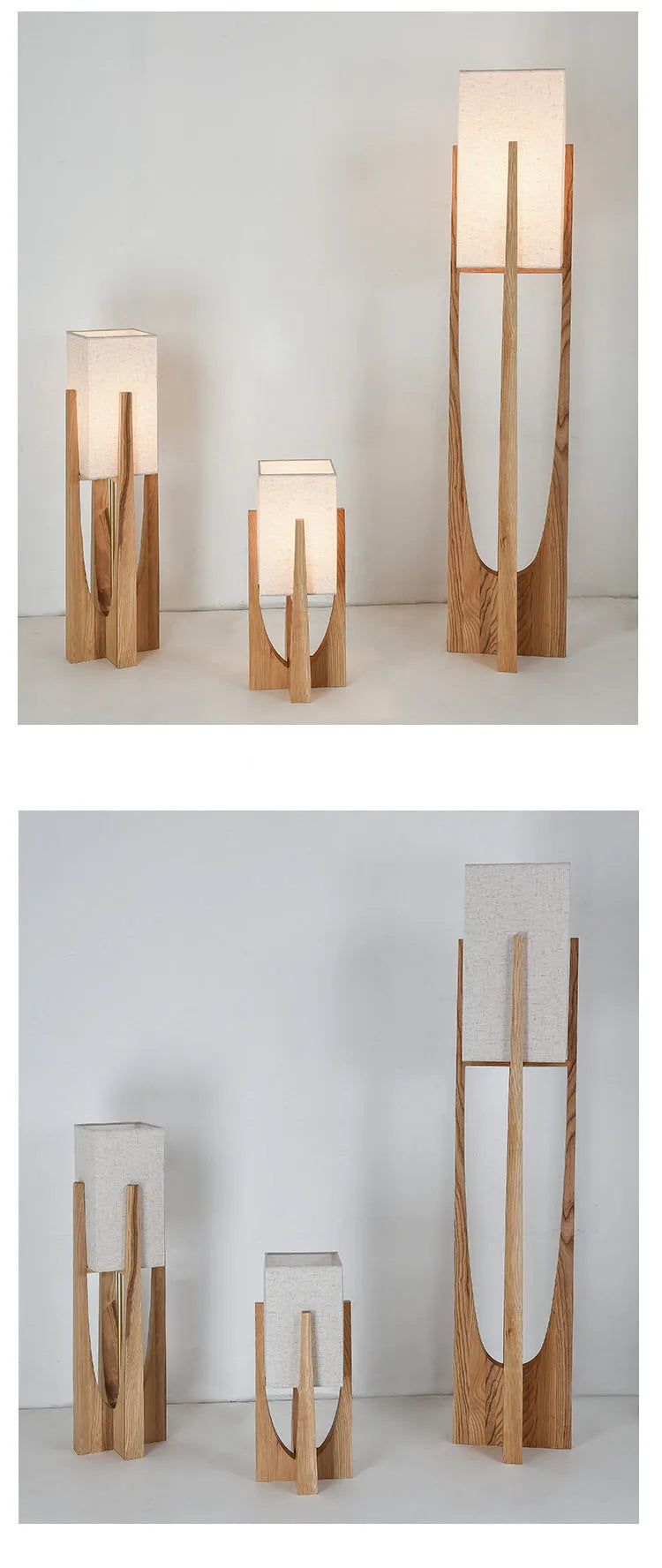 Wooden Lamp – 53, 82 & 145 cm Designs