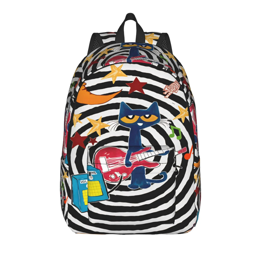 Pete the Cat Backpack – Stars Comic School Bag