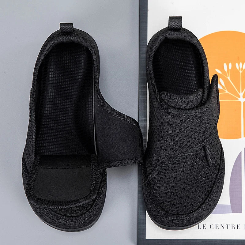 Adjustable Open-Toe Diabetic Shoes for Elderly – Wide Fit Orthopedic Sandals
