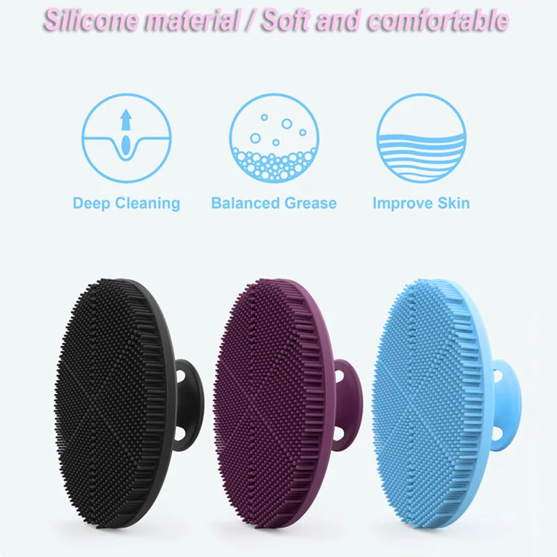 Silicone Facial Cleansing Brush – Deep Pore Cleansing & Makeup Removal Face Scrubber, 2 Colors