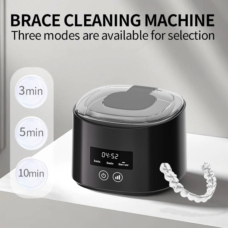 USB Electric Ultrasonic Cleaner – Denture, Retainer & Invisible Braces Cleaning Machine