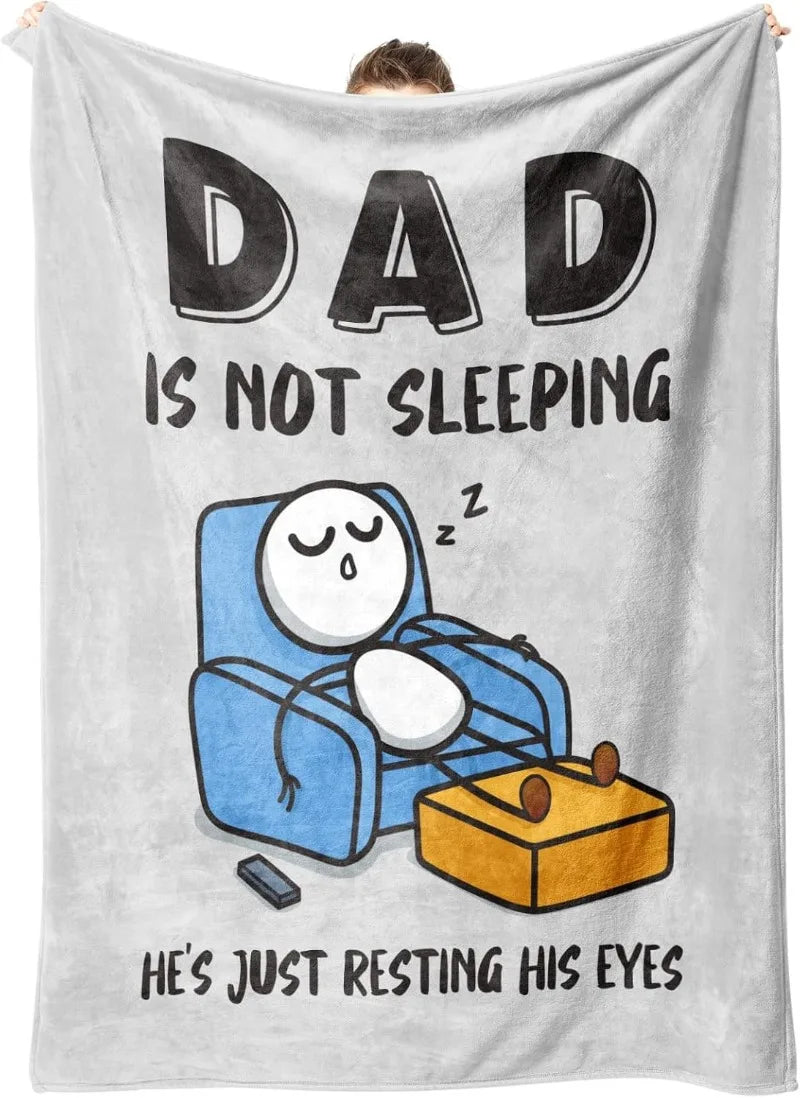 Family Gift Throw Blanket – Soft Warm Personalized Gift for Dad, Mom, Grandparents & Family