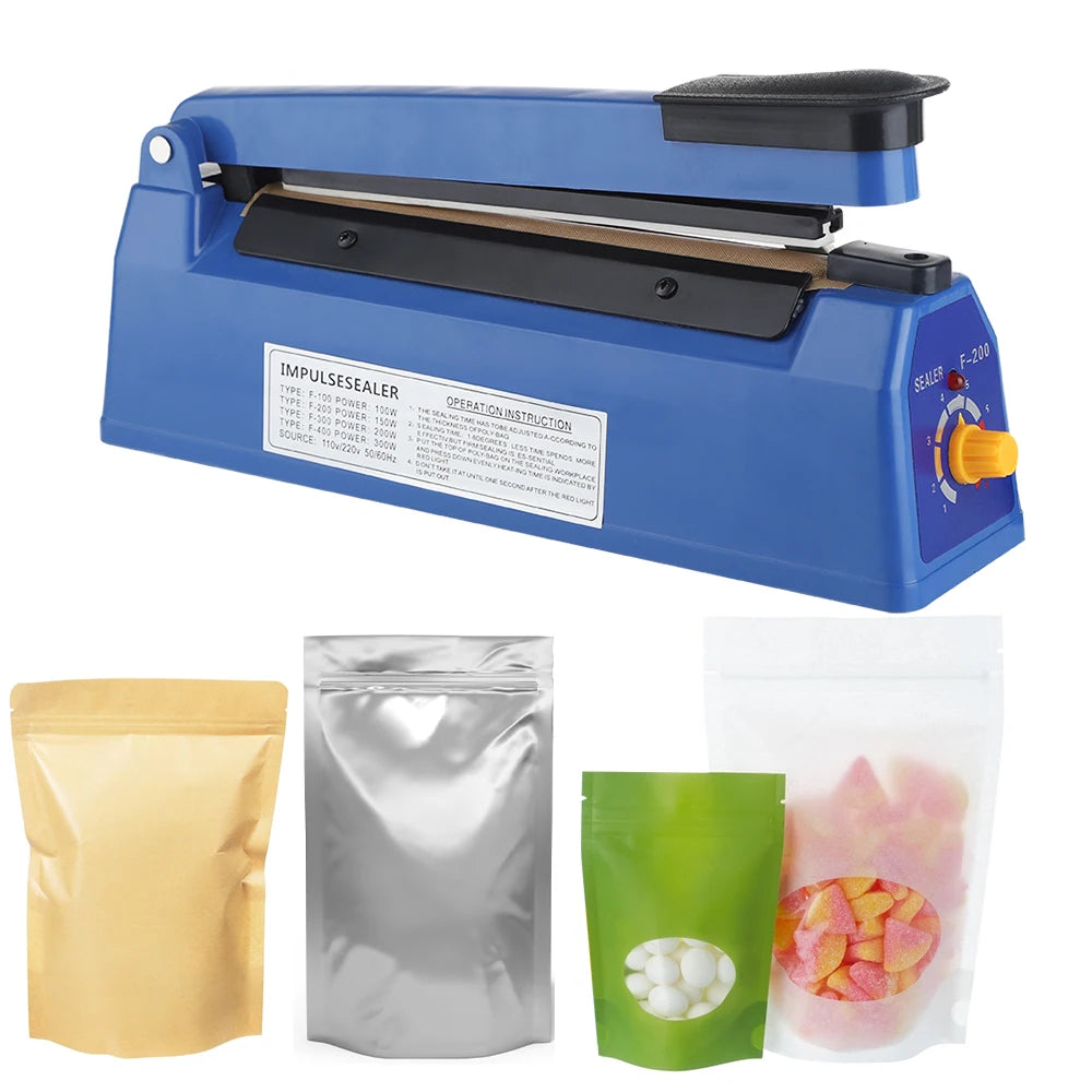 Electric Heat Sealer — Hand Press Vacuum Bag Sealing Machine for Food & Packaging