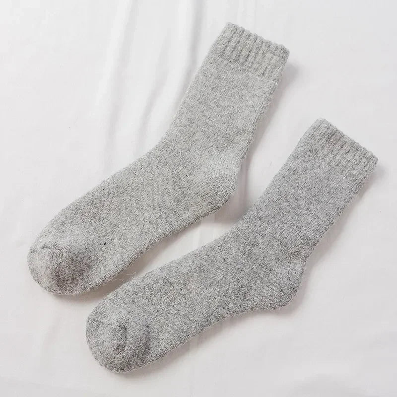 Men's Thick Merino Wool-Blend Winter Socks