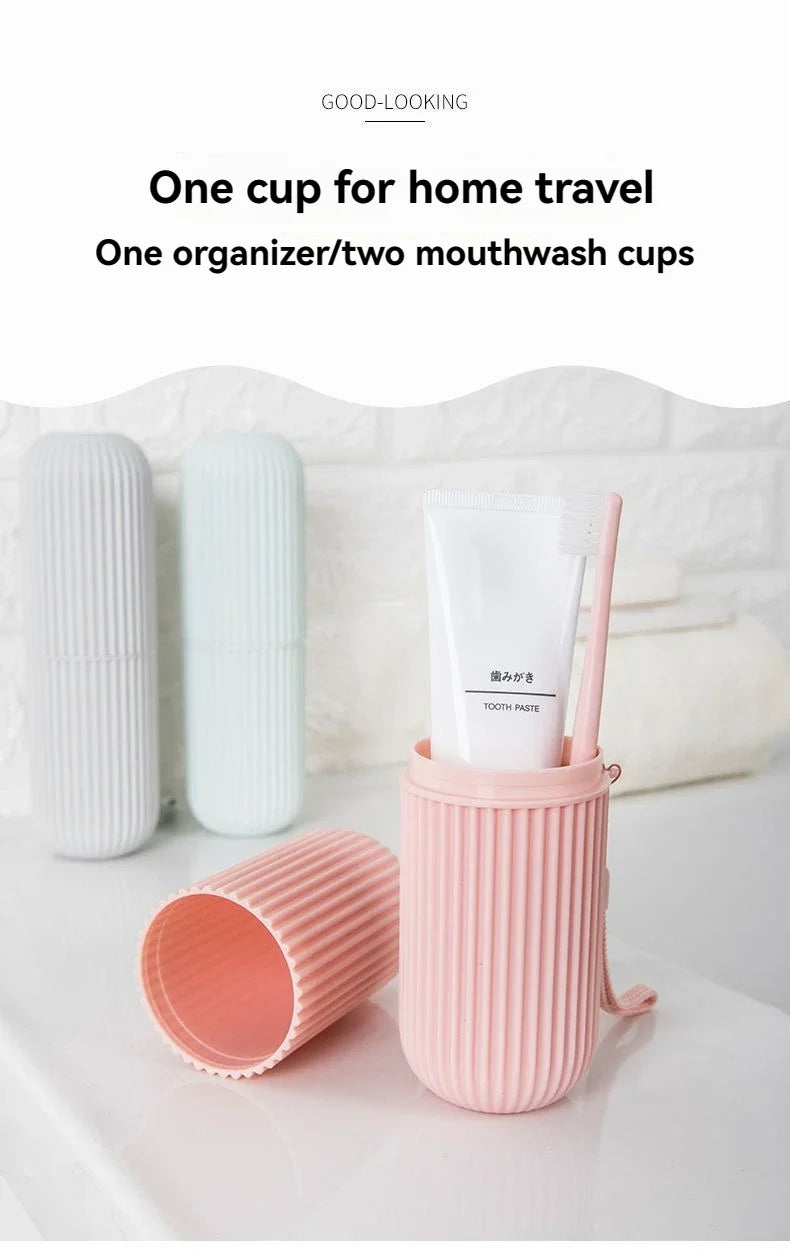 Portable Toothbrush & Toothpaste Travel Case — Hygienic Storage Box for Camping & Travel