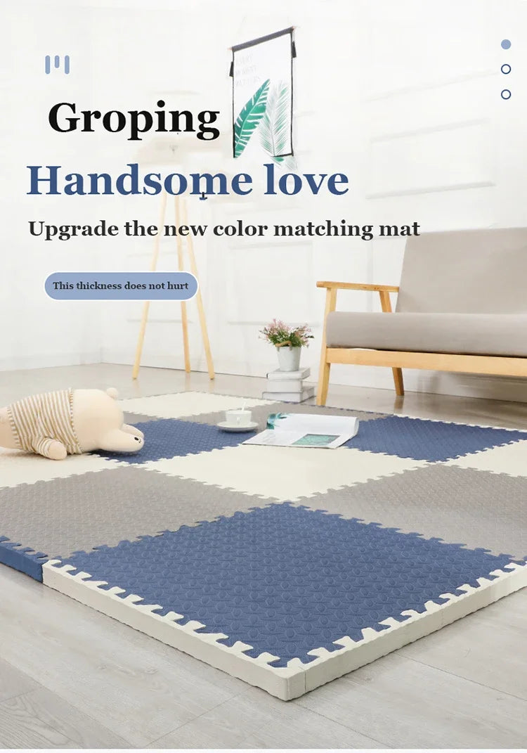 Baby Puzzle Floor Play Mat – EVA Foam, 8-16 Piece Kids Carpet, Educational Toy, 30x1cm Tiles