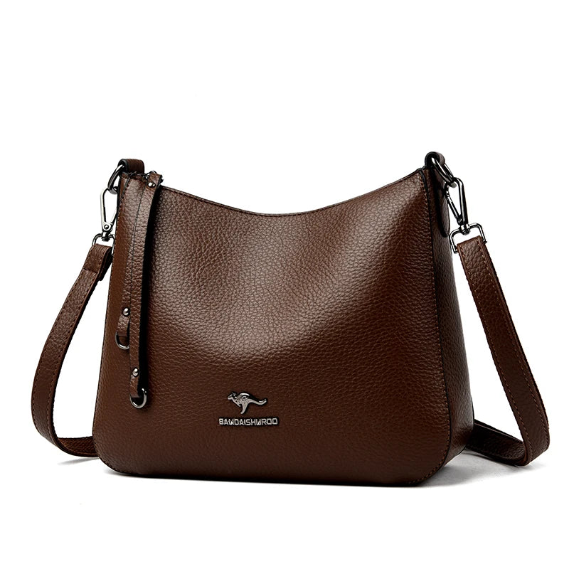 Luxury PU Tote Bag – Sequin & Tassel Designer Shoulder Crossbody Handbag for Women