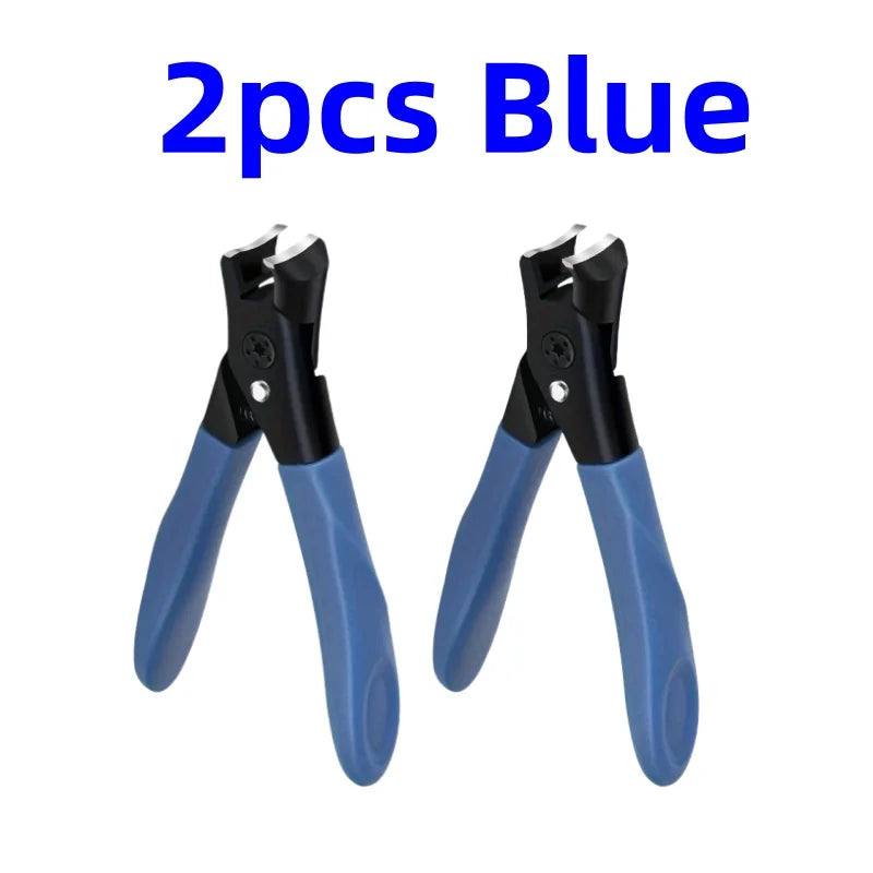 Heavy-Duty Toenail Clippers for Thick & Hard Nails — Wide Jaw Carbon Steel 2-Pack