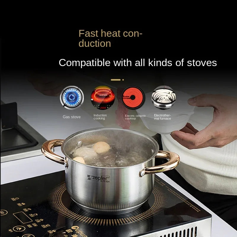 Stainless Steel Soup Pots – Induction & Steamer Options