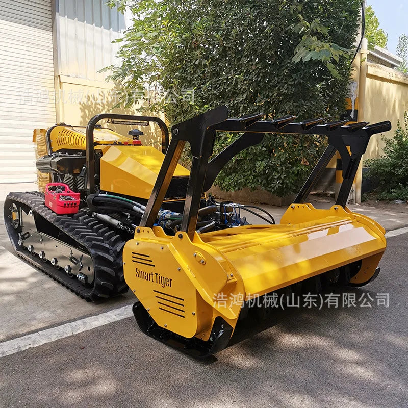 Remote Control Crawler Forestry Mulcher – Yanmar Diesel Hillside Grass & Weed Mower