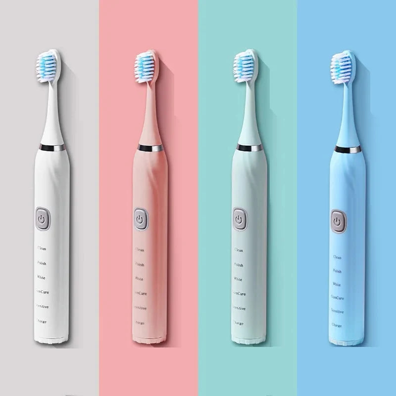 Toothink Sonic Electric Toothbrush – 5 Modes, IPX7 Waterproof, USB Rechargeable, 5+ Brush Heads