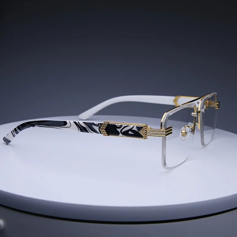 Fashion Rimless Sunglasses | Frameless Small Square UV Protection Shades for Men & Women