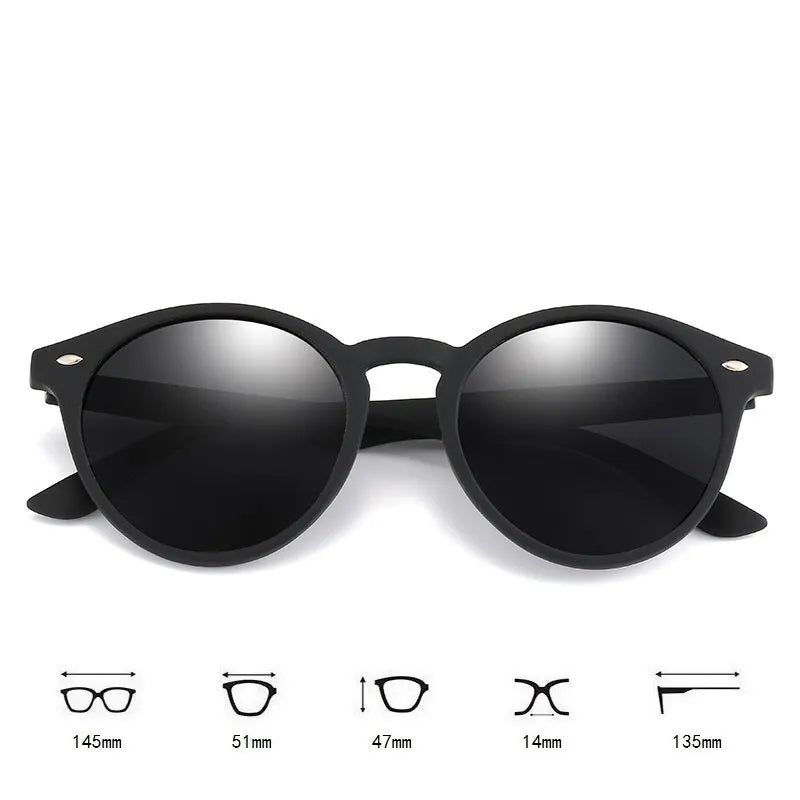 Fashion Round Vintage Sunglasses | Classic Circle Oval UV Protection for Men & Women