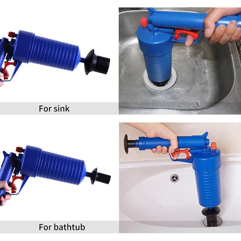 Air Pump Pressure Drain Unblocker & Pipe Plunger