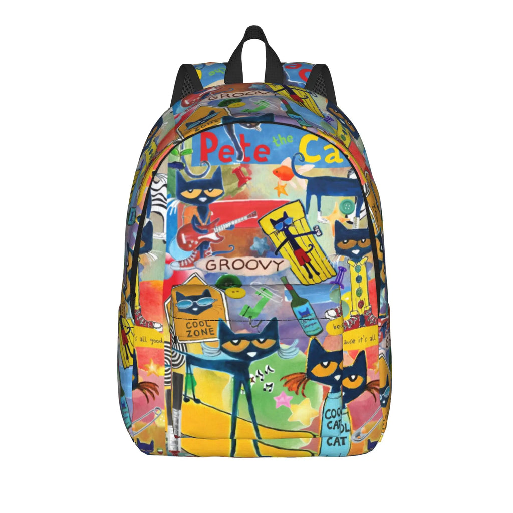 Pete the Cat Backpack – Polyester Daily Carry Bag