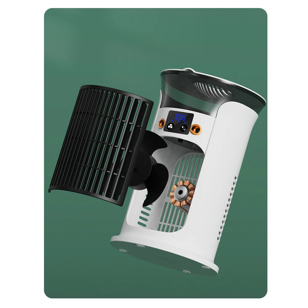 Mute Desktop USB Mini Air Conditioner Fan — Portable Water Mist Cooling Fan with Night Lamp & Humidifier