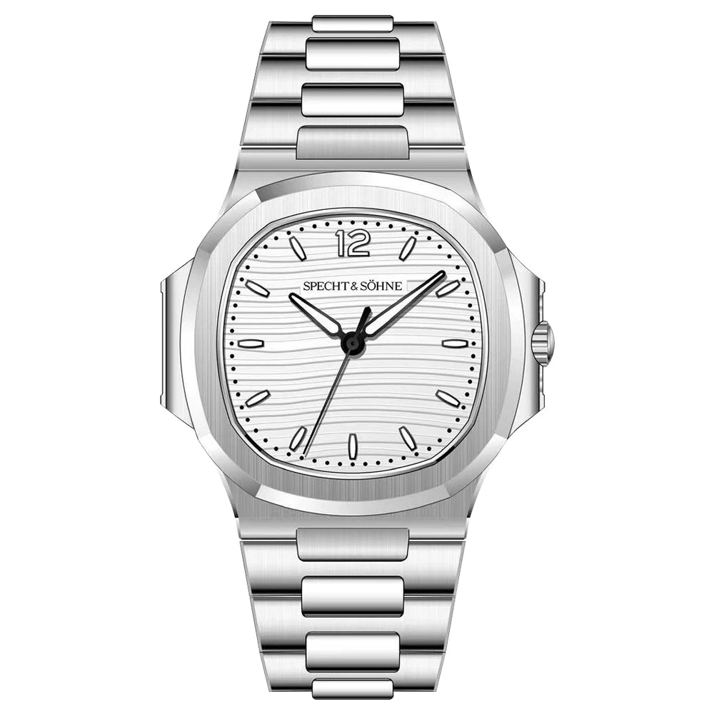 Specht & Söhne Men's 40MM Slim Quartz Watch | Sapphire Crystal 50M Waterproof Classic 5711