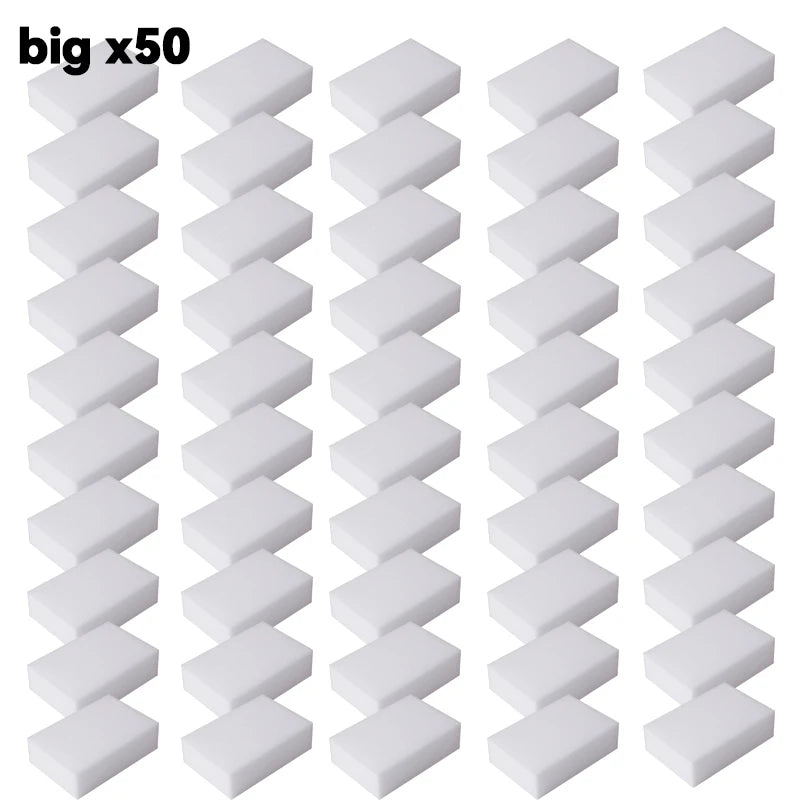 Erase Any Stain with Just Water — Melamine Magic Sponge Eraser | 5–50pcs, No Chemicals, Kitchen & Bathroom Cleaning
