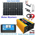 4000W Solar Inverter Kit – 12V to 110V/220V Solar Panel System with Charge Controller