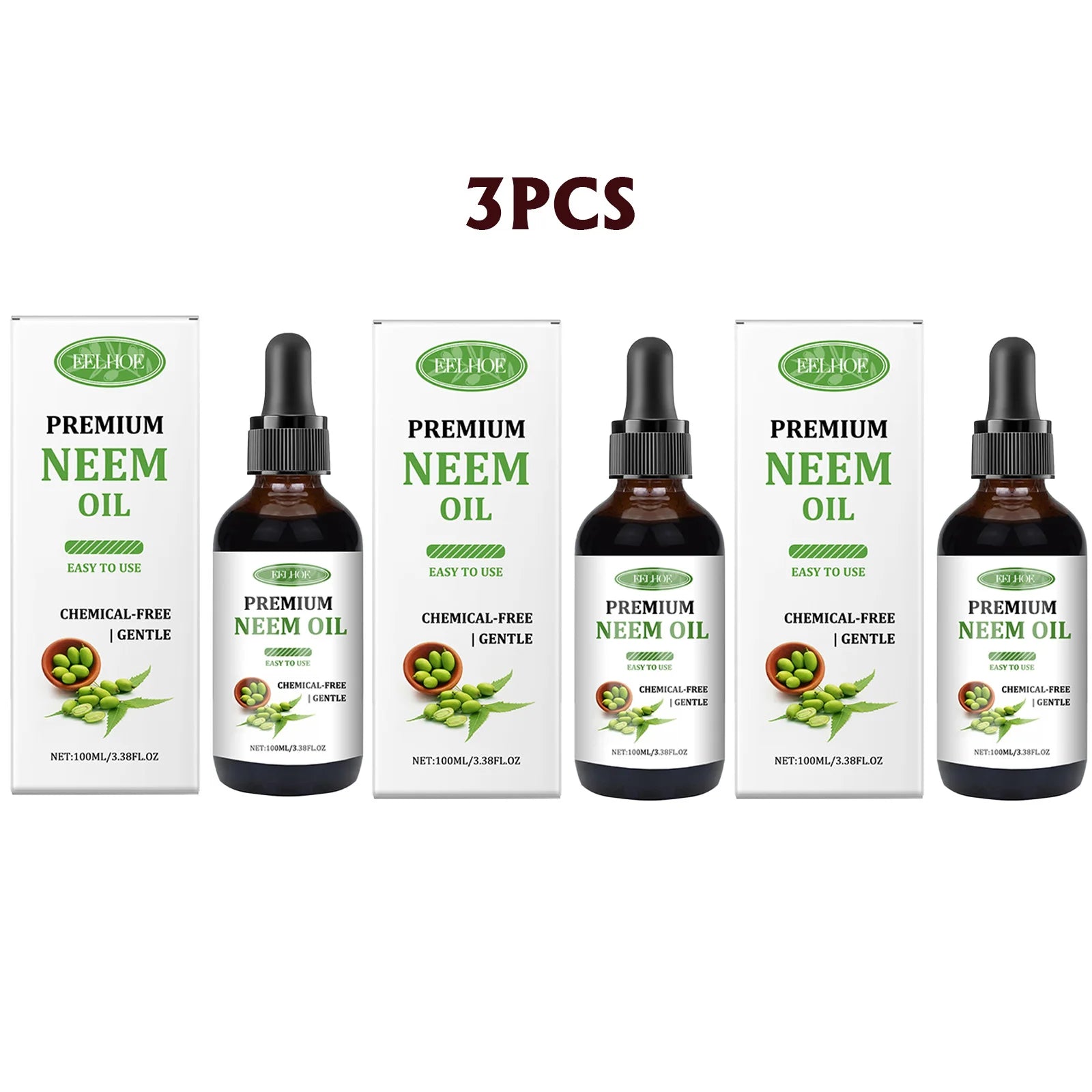 Eelhoe Neem Oil Essential Oil — Scalp Nourishing Skincare Armor Massage Oil