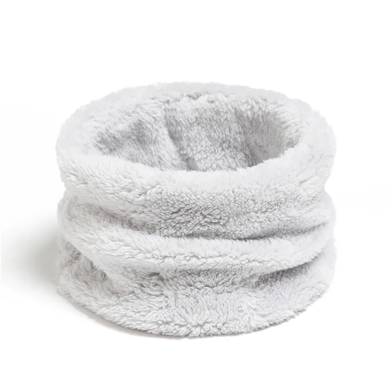 Winter Plush Ring Scarf — Warm Neck Warmer Unisex