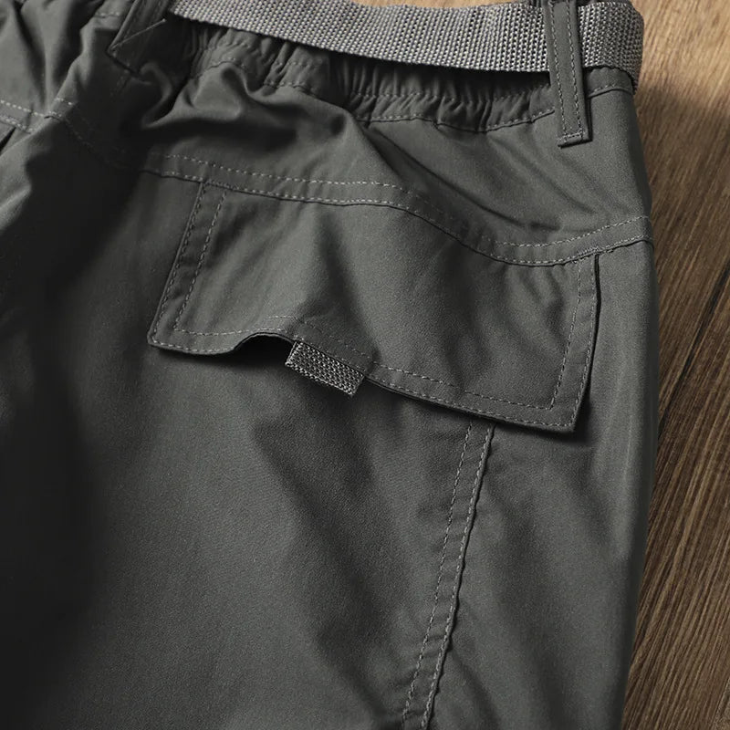 Men's Fleece-Lined Waterproof Hiking Pants — Loose Windproof Outdoor Workwear
