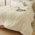 Lamb Fleece Blanket – Soft Warm Cozy Throw for Bed, Sofa & Office Nap, Fall & Winter