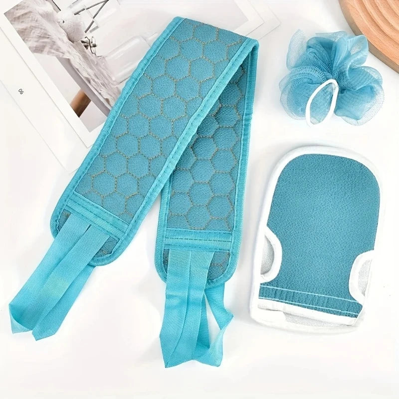 Premium Back Scrubber Body Towel – Deep Cleaning Bath Cloth with Reaching Straps for Neck & Shoulders