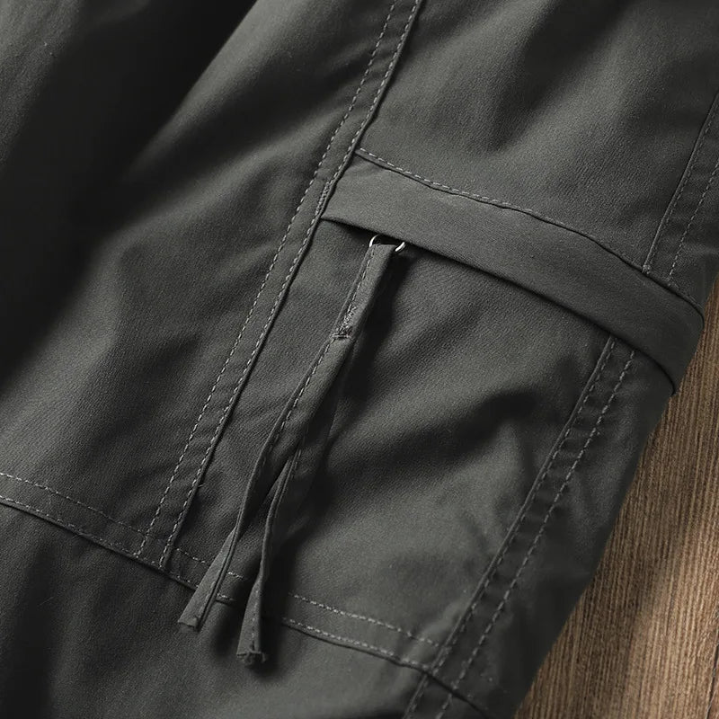 Men's Fleece-Lined Waterproof Hiking Pants — Loose Windproof Outdoor Workwear