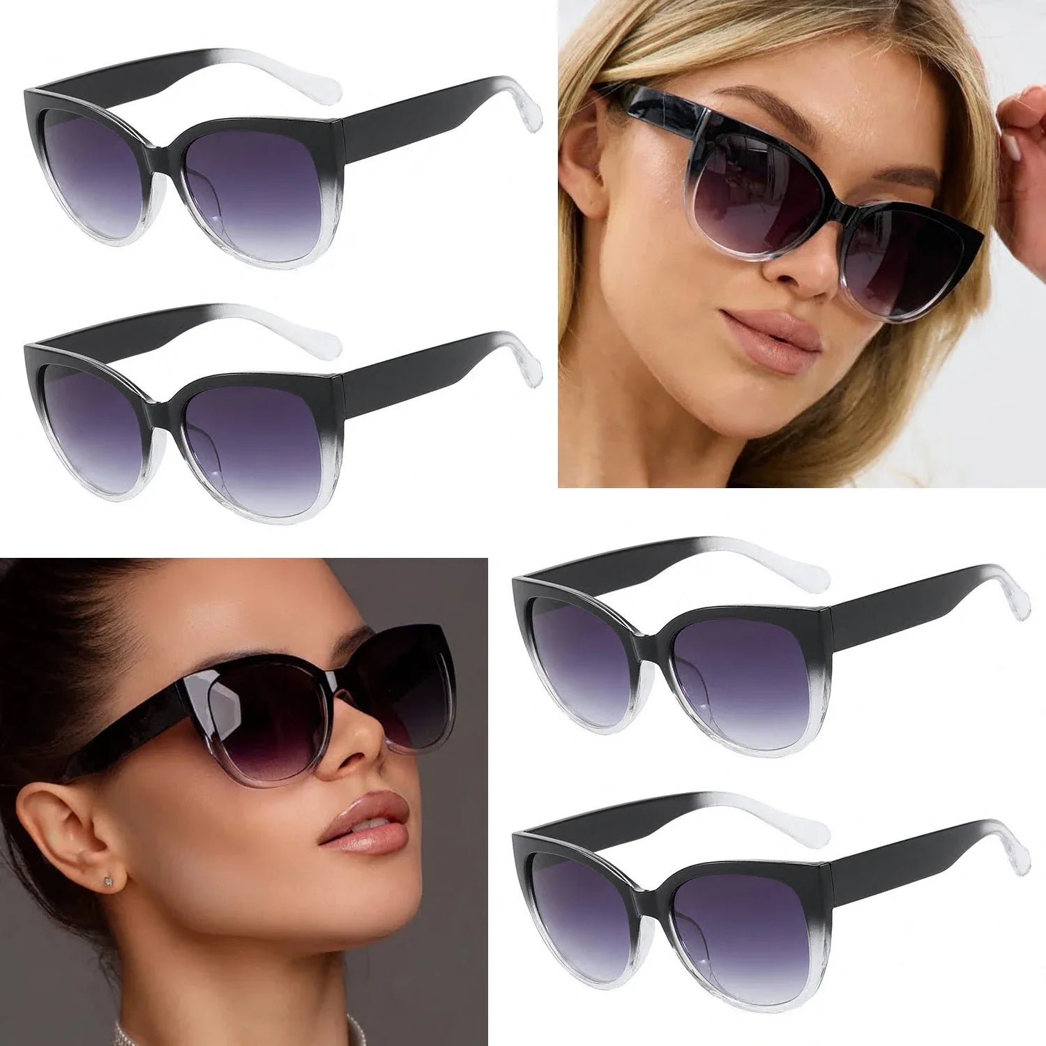 Women's Fashion Cat Eye Sunglasses | Gradient Color UV400 Designer Shades
