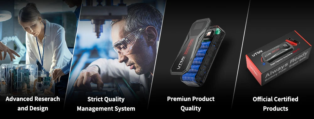 UTRAI 4000A Jump Starter — Portable 12V Car Battery Booster & Power Bank