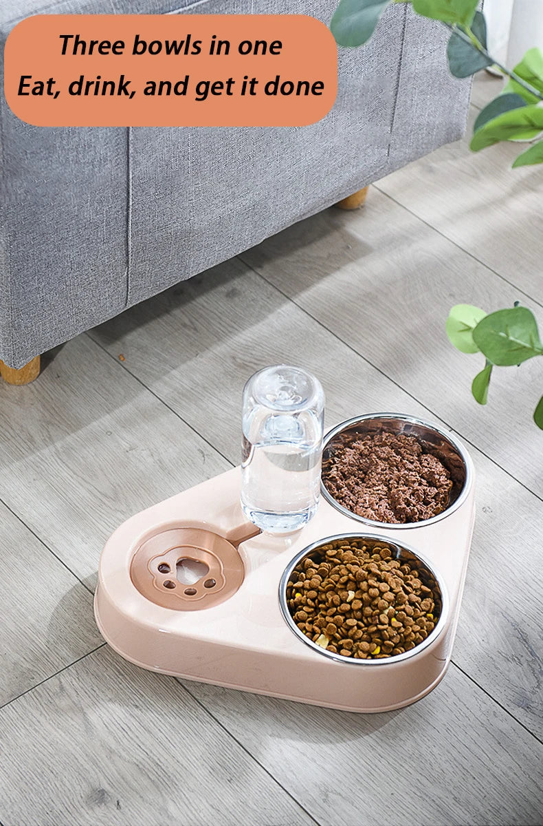 Non-Slip Stainless Steel Dog & Cat Food Bowl