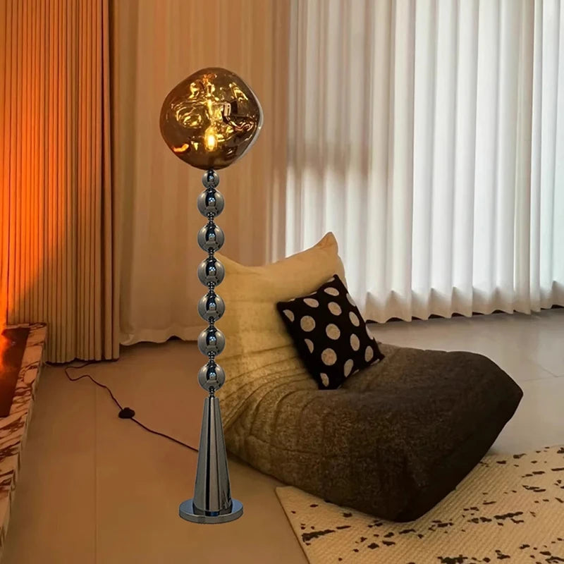 LED Floor Lamp – 150 cm Black or Silver