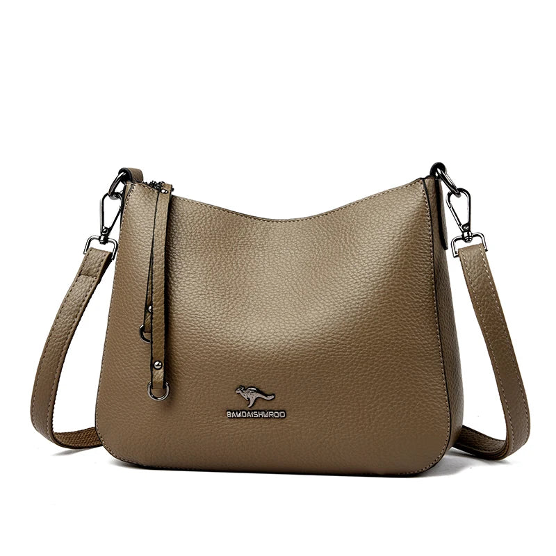 Luxury PU Tote Bag – Sequin & Tassel Designer Shoulder Crossbody Handbag for Women