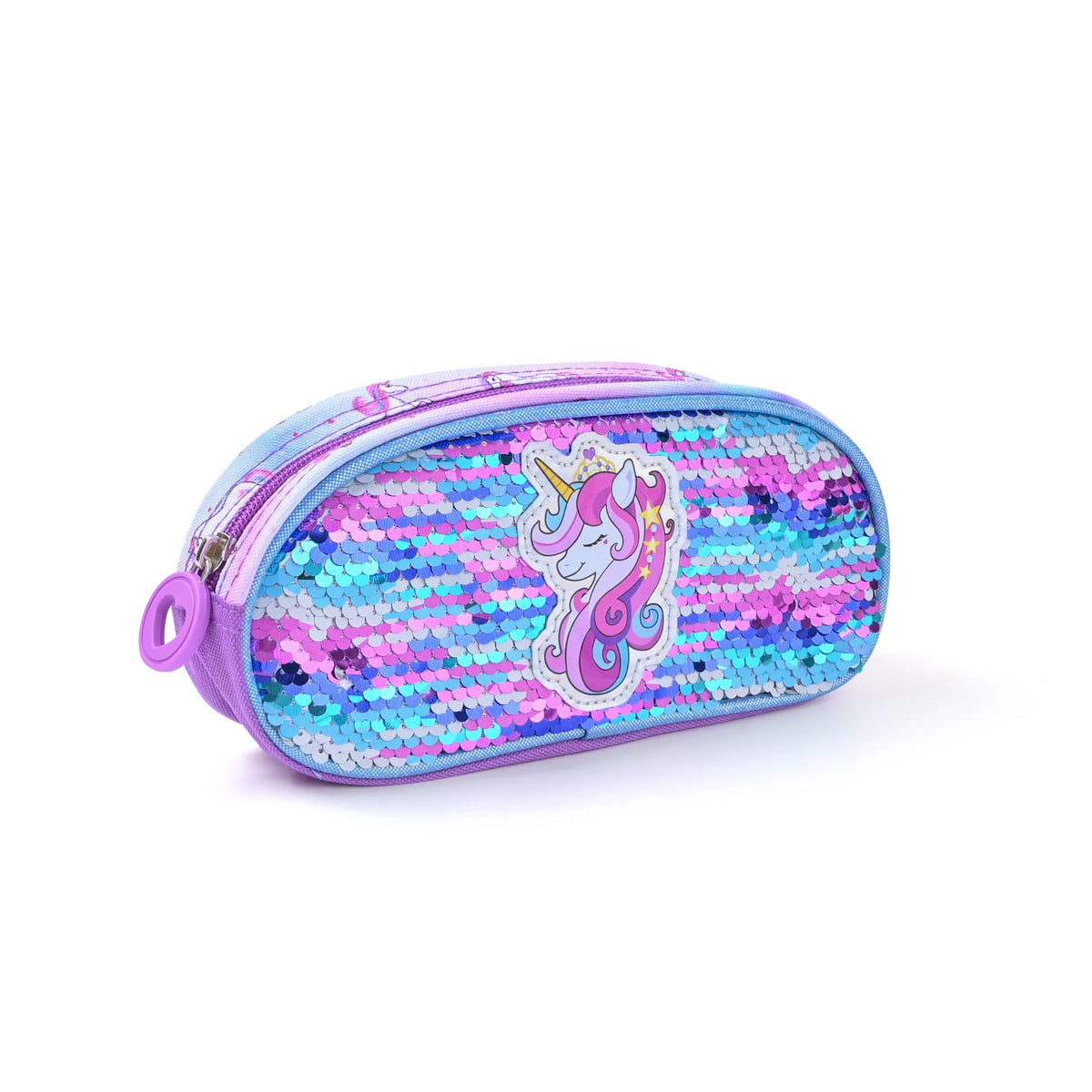 Unicorn Backpack Set – Purple Three-Piece School Bags
