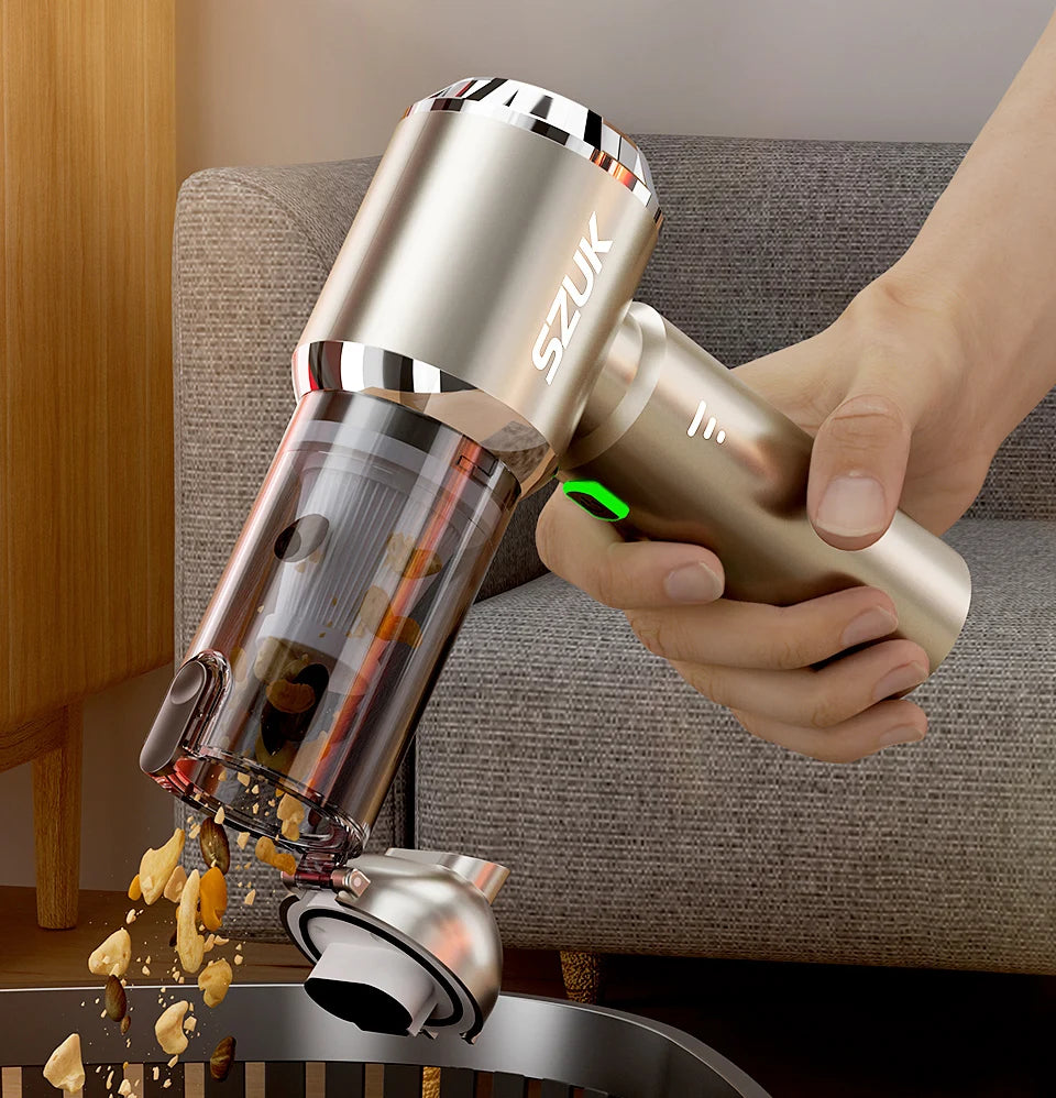 SZUK C012MAX Cordless Car Vacuum Cleaner – Strong Suction Wireless Handheld & Air Blower