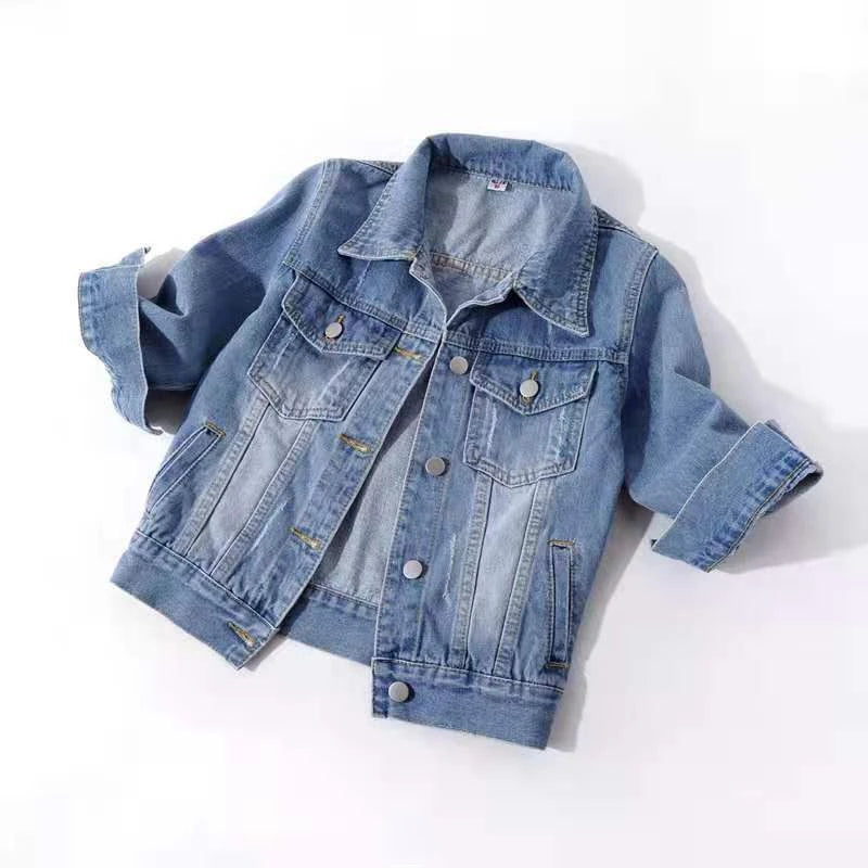 Women's Denim Jacket – Short Casual Jean Coat in Pink, White, Light Blue & Lavender