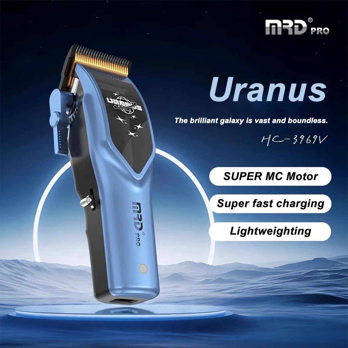 MRD HC-3969V Professional Hair Clipper – Salon-Grade, Dual Power, CE & CCC Certified